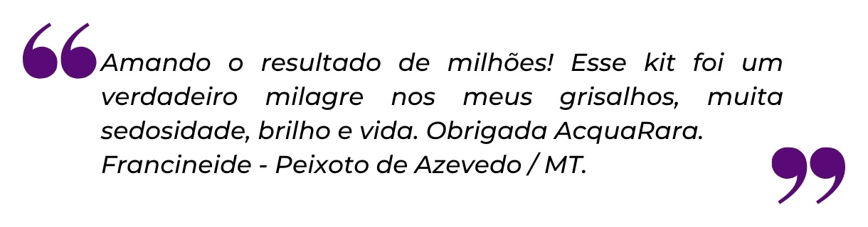 Depoimento de Francineide, de Peixoto de Azevedo/MT, sobre o Kit Acqua Uva