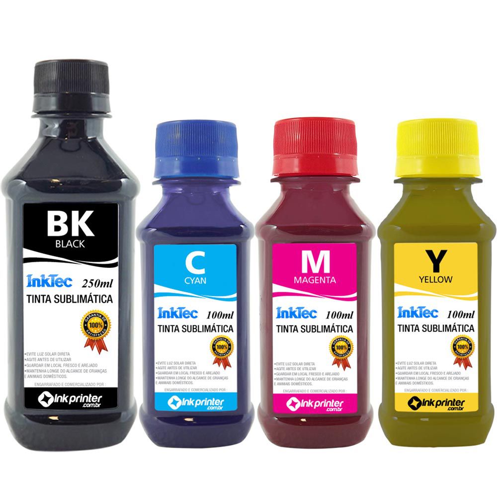 Tinta Sublimática InkTec Para Sublimação (550ml) - Tintas para