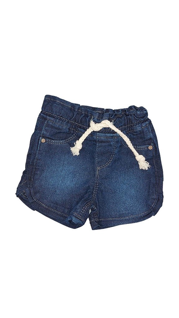 Short jeans bebê stretch azul claro | Lojas Torra - torratorra