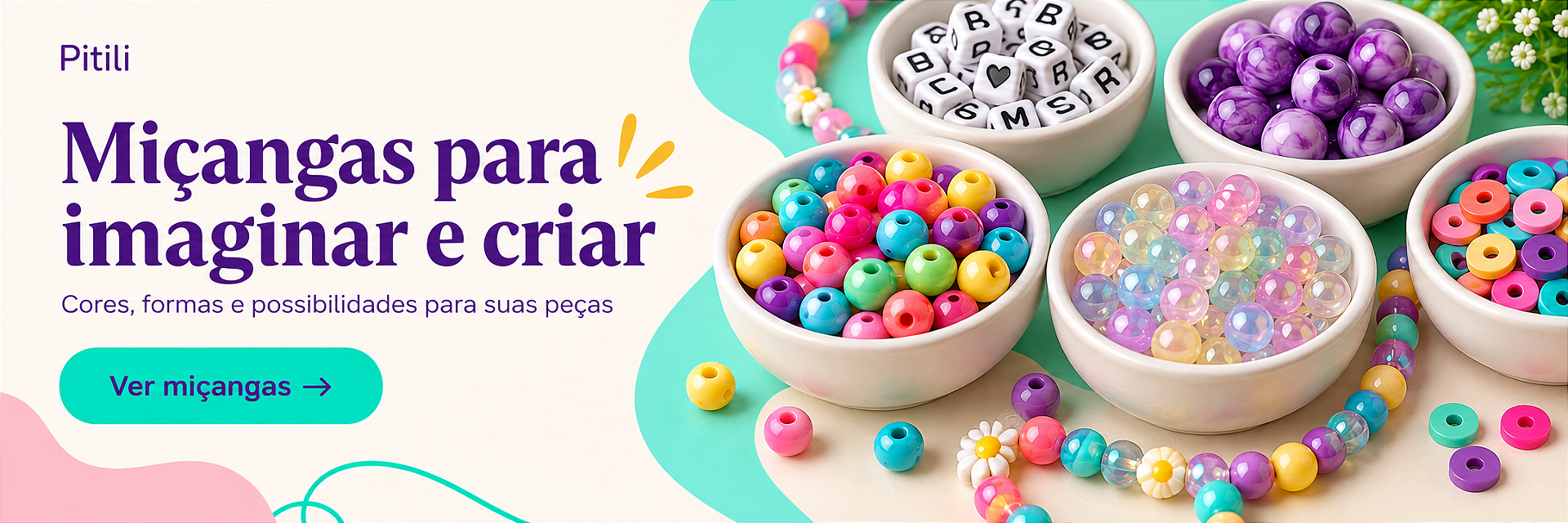 Miçangas para imaginar e criar — ver miçangas