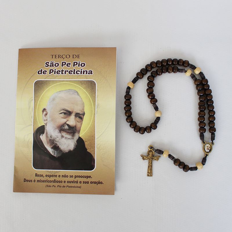 Quadro Religioso de São Padre Pio de Pietrelcina: Oração Fica