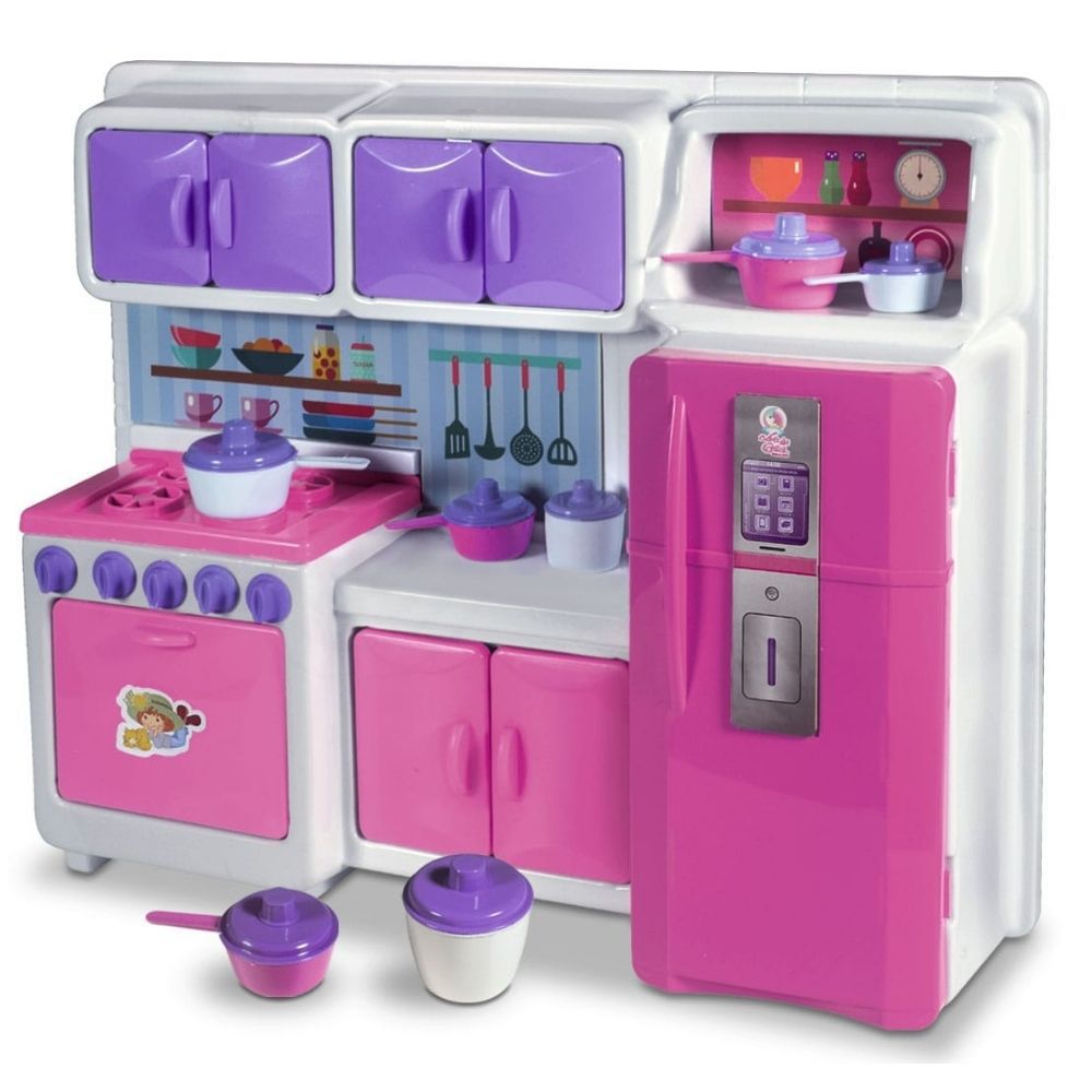 Cozinha Infantil Brinquedo Kit Criança Completa Fogão Menina - Fazendo Seus  Filhos Felizes