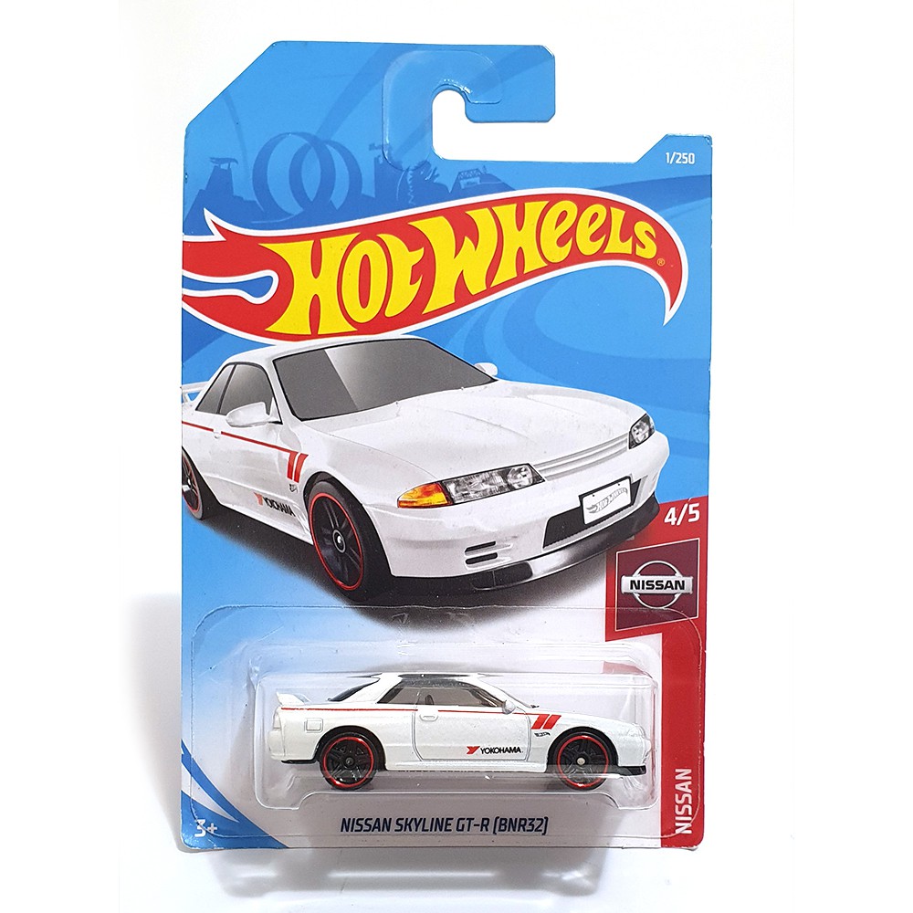 Hot Wheels Nissan Skyline GT R BNR32 Branco Mini Hunts