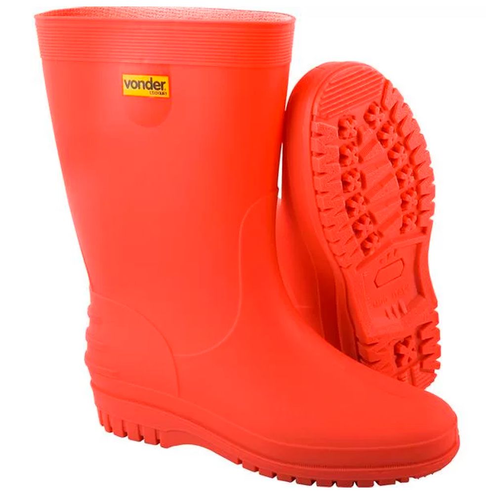 Bota de PVC com Forro Nº 36/37 Vermelha Vonder Arcazul