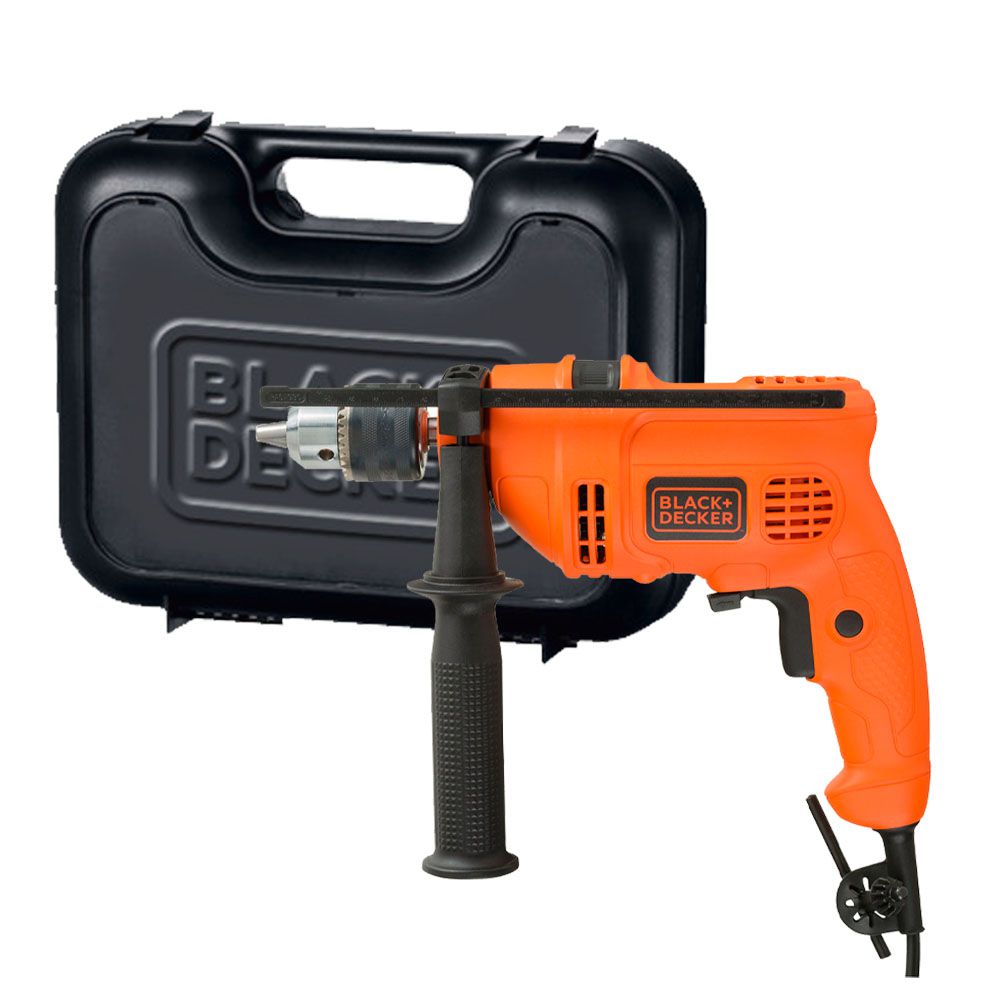 まみ Furadeira de impacto 1/2'' 13mm 560W Com maleta Black+Decker