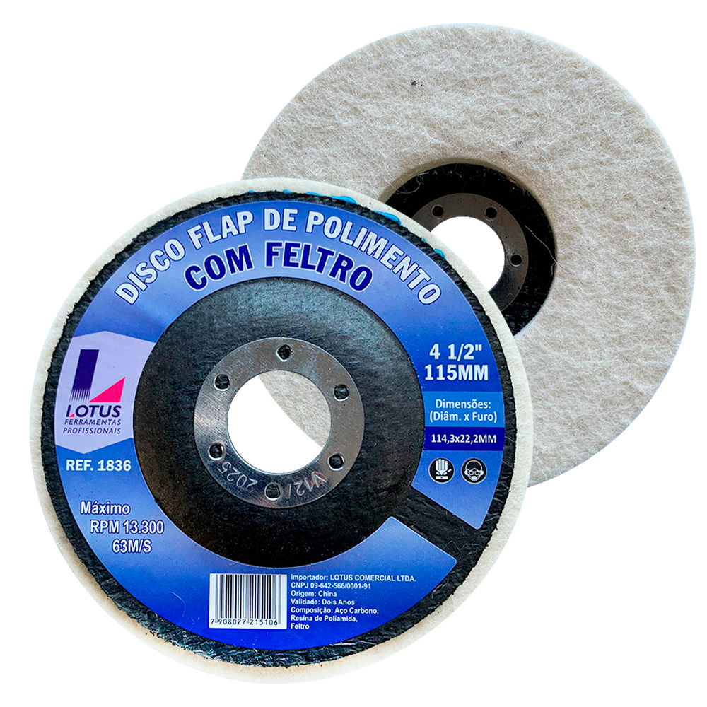 DeliciousTaylormade The LargeRAD ‘26LTD Disco de Polimento Feltro de Lã 115mm x 22,2mm Lotus 1836