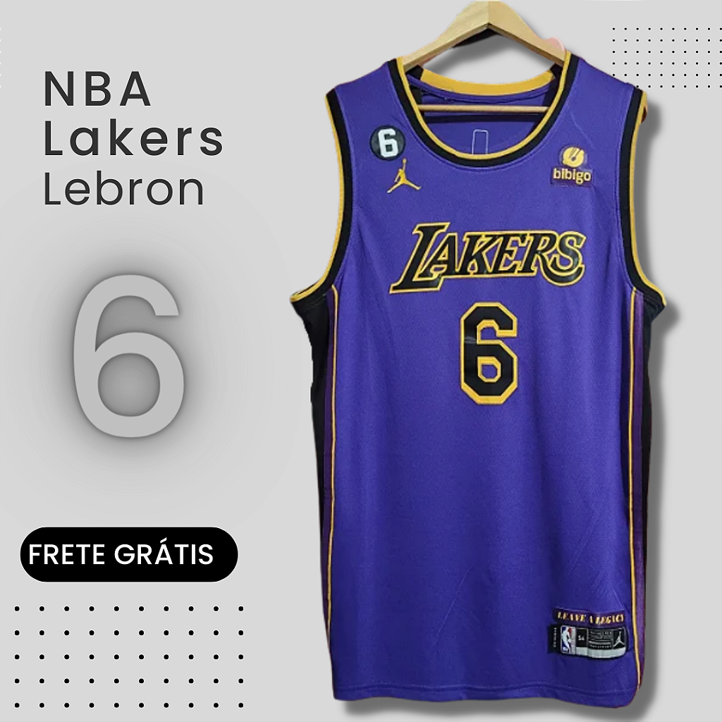 Camisa NBA Los Angeles Lakers Lebron James 2023 - NBA CLASSICS
