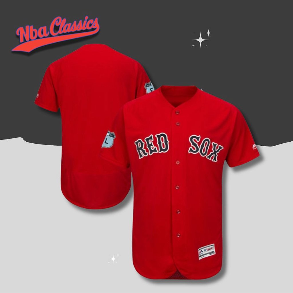 Camisa MLB Boston Red Sox Vermelha NBA CLASSICS