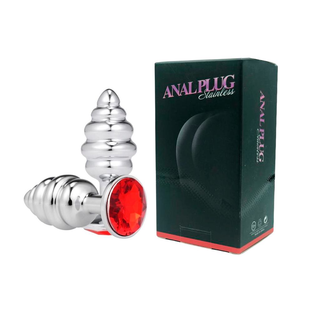 anal plug near me Rippled Vibrating Anal Plug with Cock Ring – TooTimid.com main image 1