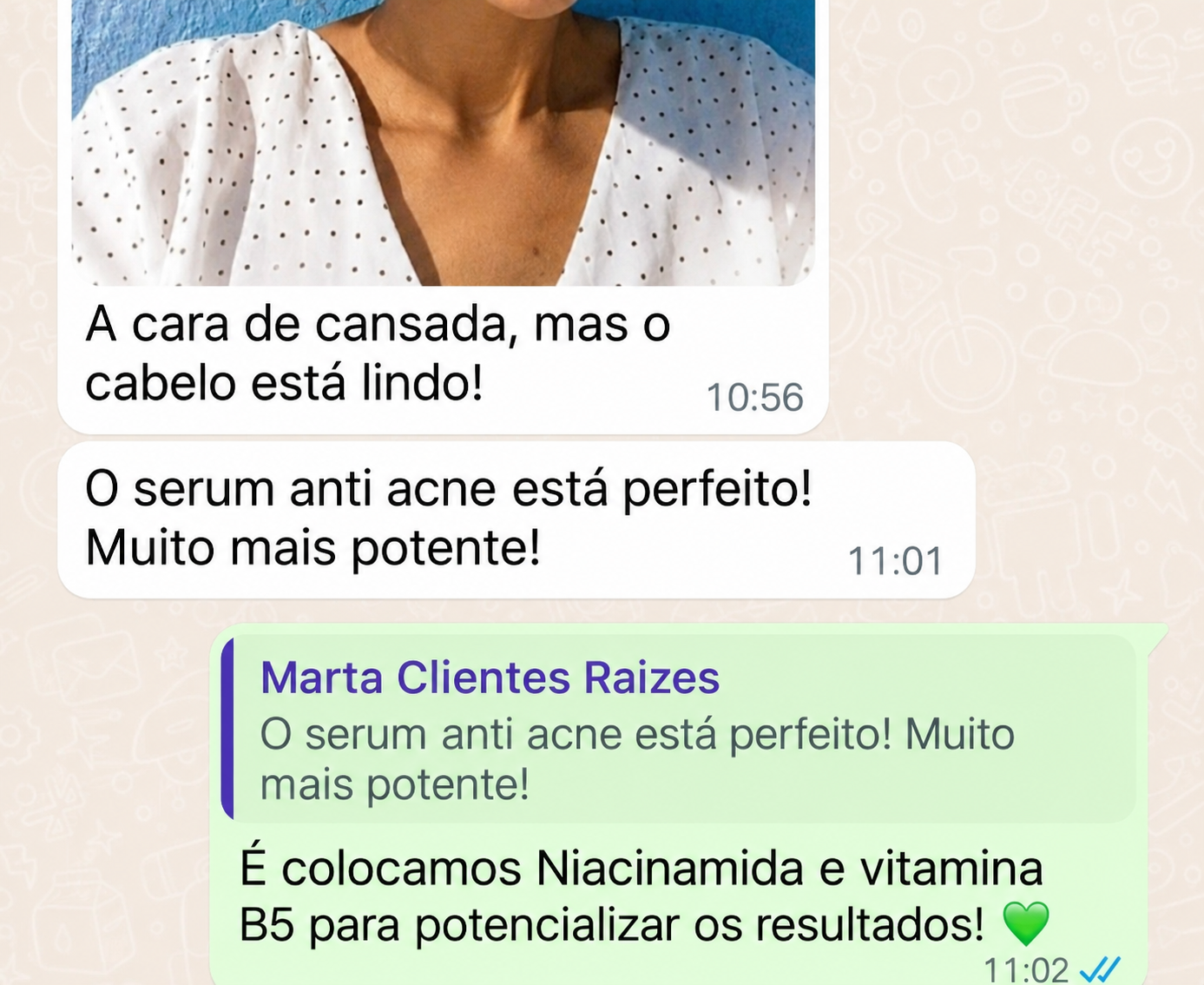 Opinião de cliente da Raízes Dendê