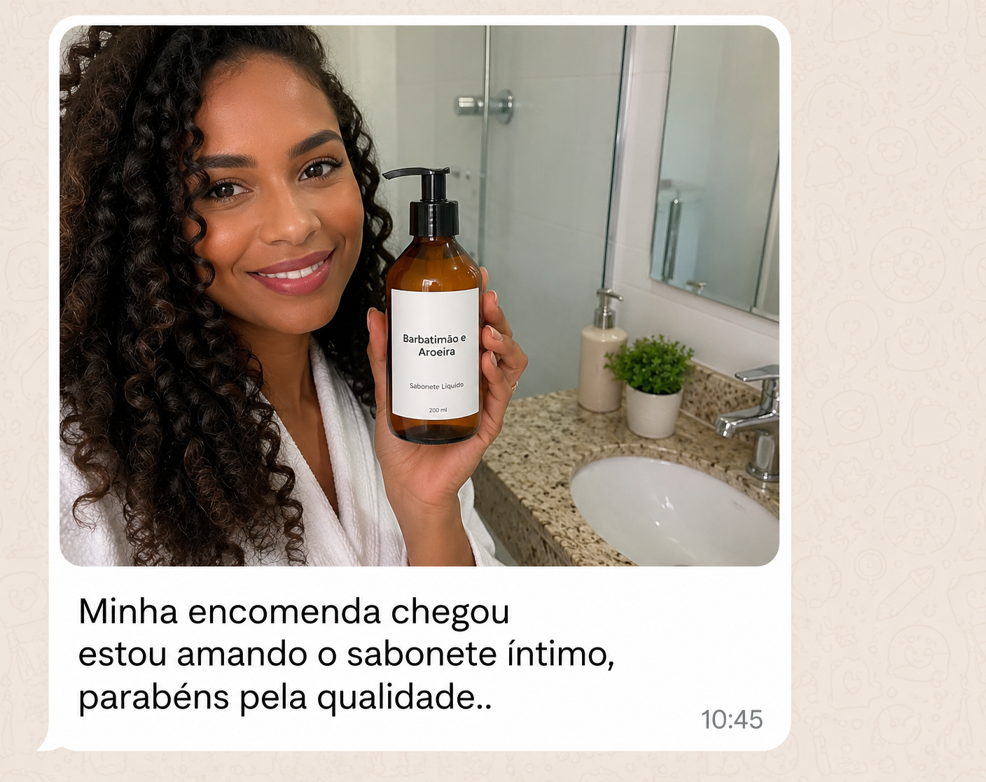 Opinião de cliente da Raízes Dendê