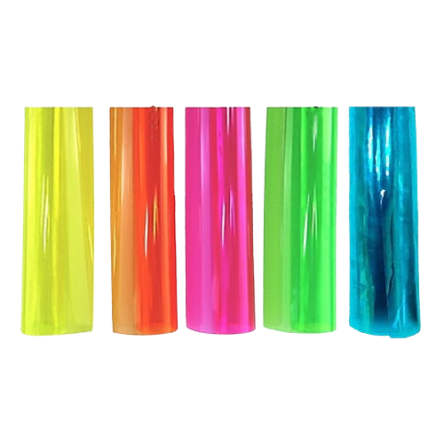 Plástico Cristal Colorido Neon