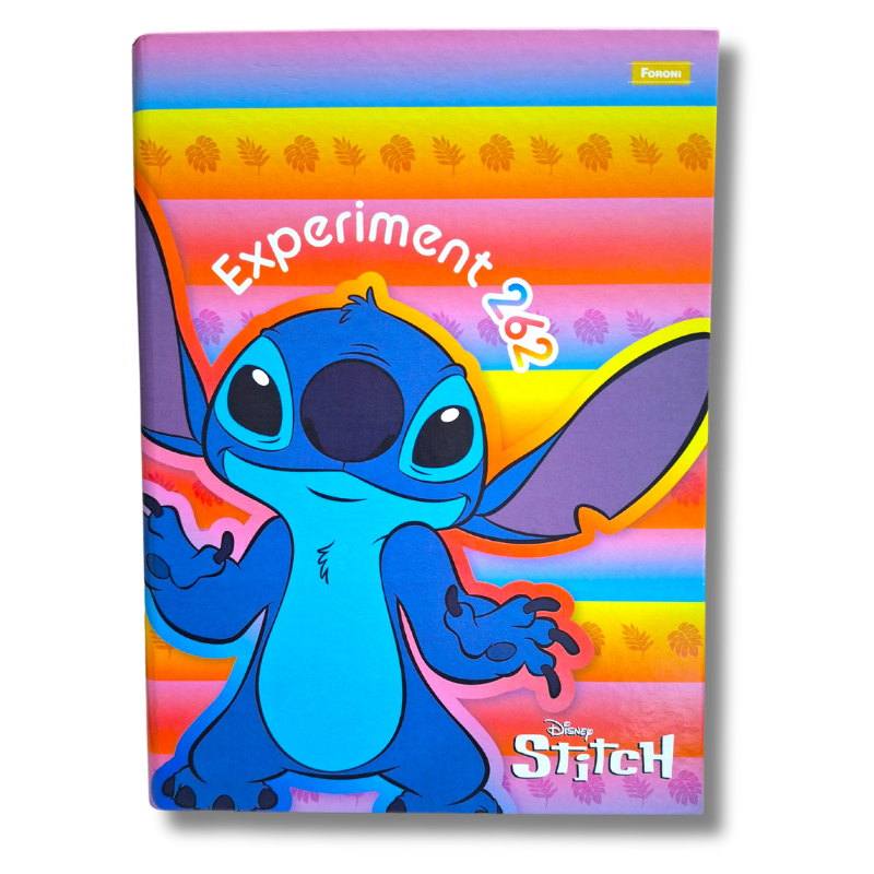 Caderno Brochurão 1 Matéria 80 Folhas Experiment 262 Stitch Disney