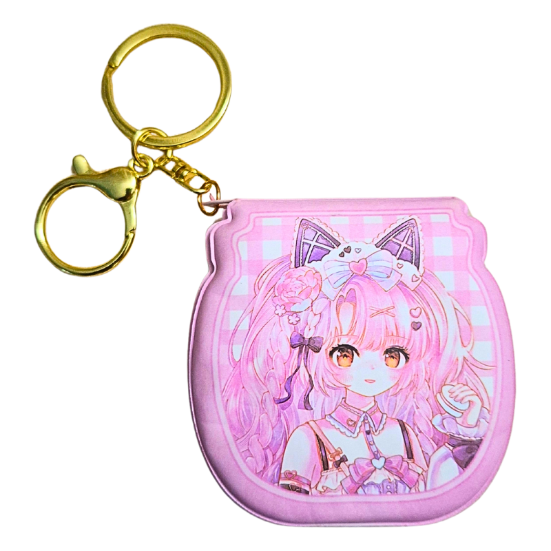 Chaveiro Bloco de Notas 60 Folhas Kawaii Chibi Modelo 3 - Jully