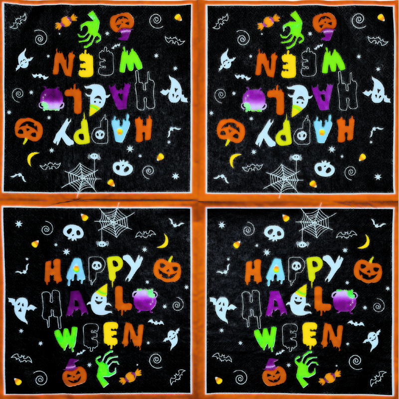 Guardanapos estilo halloween