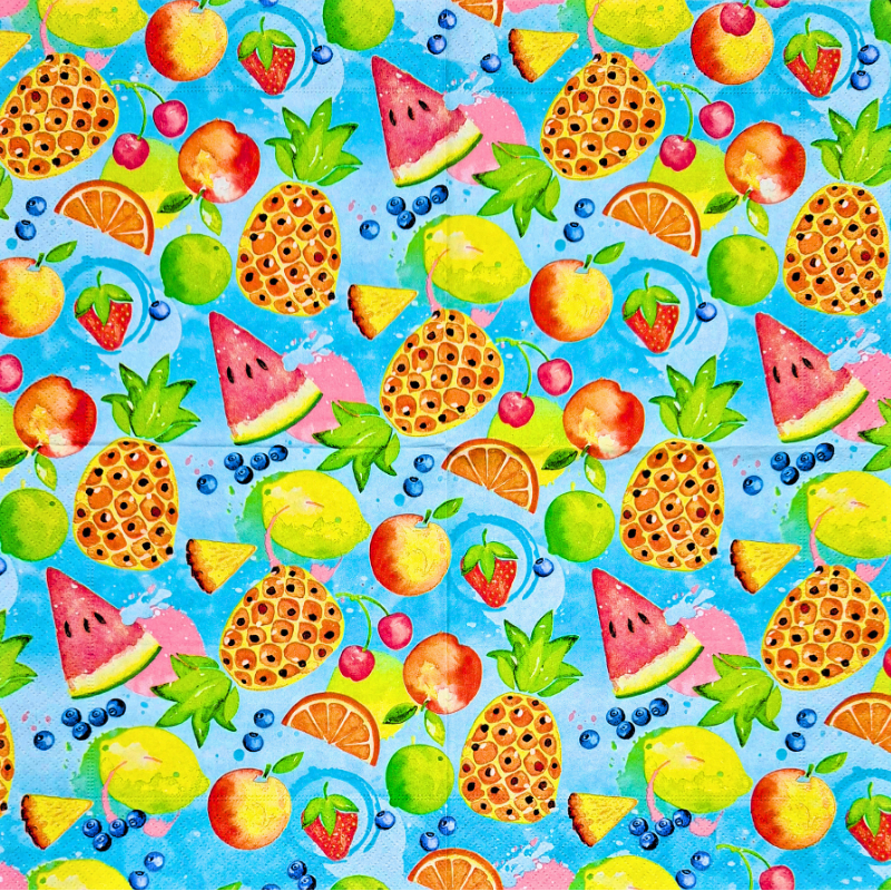 Guardanapos estilo frutas