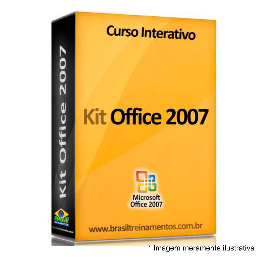 コンピュータ・IT Microsoft Office Professional 2007upgrad Kit Curso Informática Office 2007 + Digitação - Brasil Treinamentos