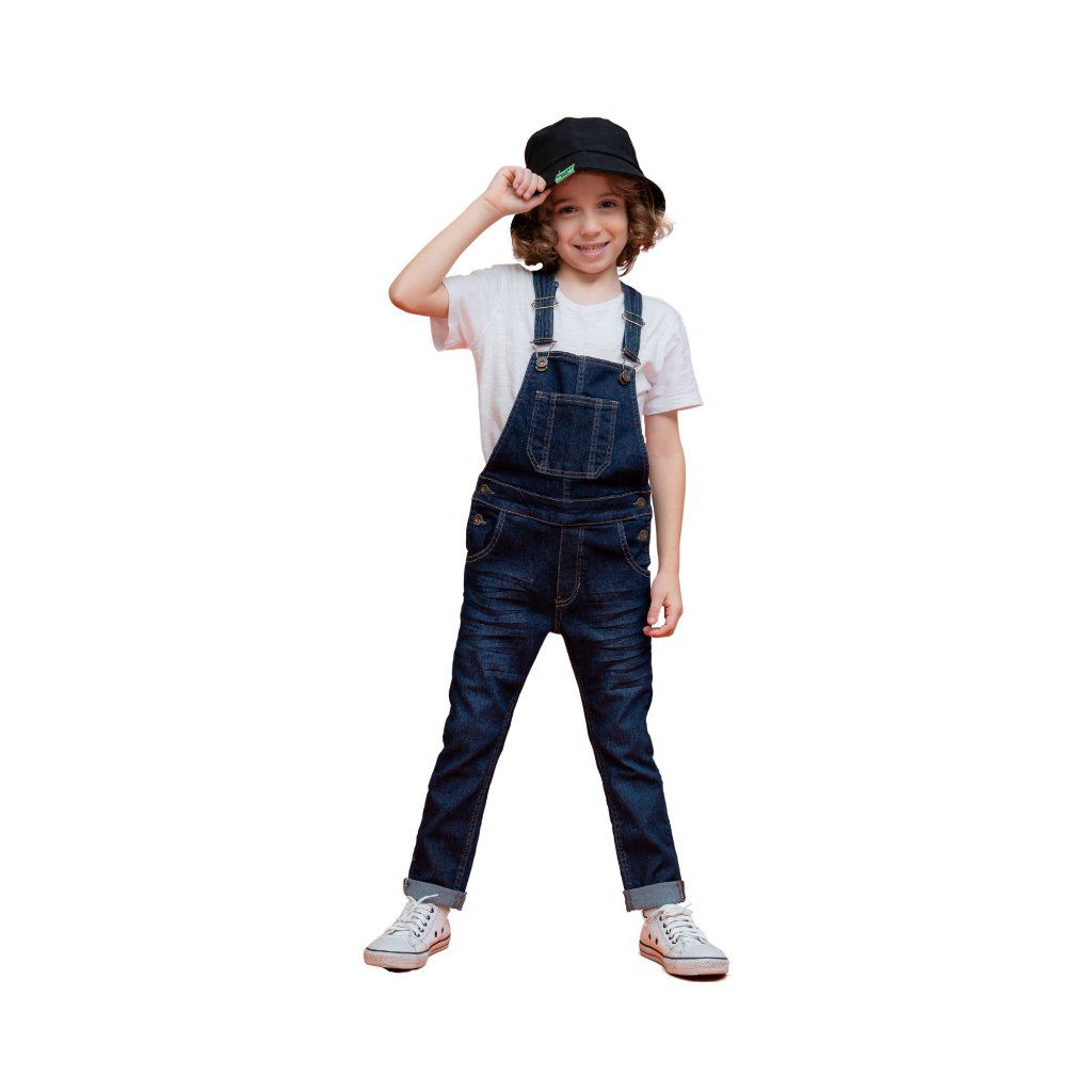 Jardineira Jeans Longa Masculino Jhump Club - Jhump Club | Moda Infantil  Especializada em Jeans