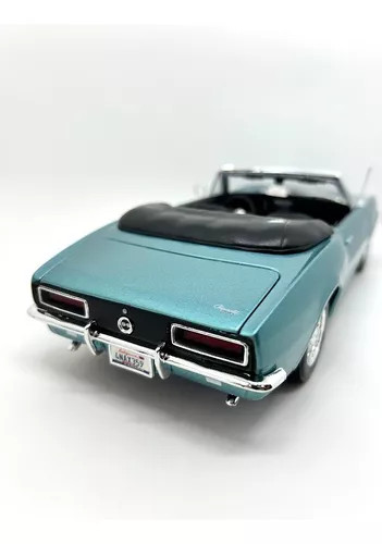 Miniatura Carro Chevrolet Camaro SS 396 1967 Azul - 1/18 Maisto
