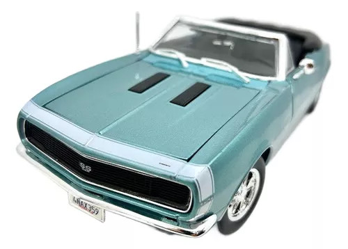 Miniatura Carro Chevrolet Camaro SS 396 1967 Azul - 1/18 Maisto
