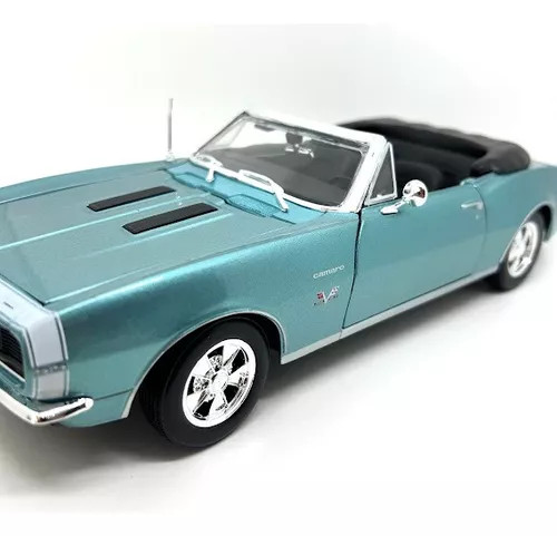Miniatura Carro Chevrolet Camaro SS 396 1967 Azul - 1/18 Maisto