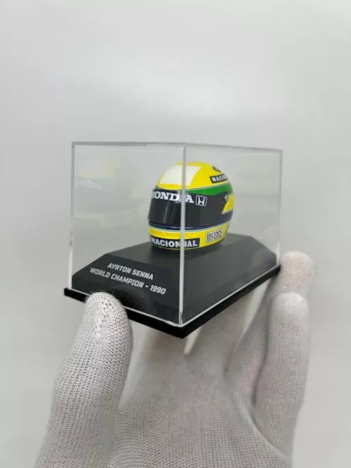Miniatura Capacete Ayrton Senna 1990 -escala 1/8- Minichamps
