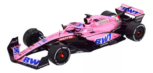 Miniatura Formula 1 Alpine A522-fernando Alonso-1/18 F1 Rosa