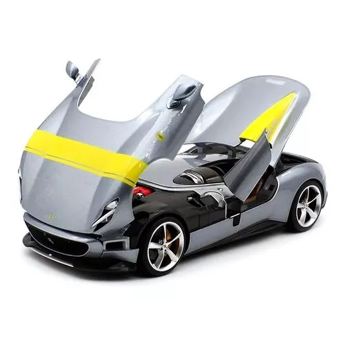 自動車 BBR 1/18 Ferrari Monza SP1 l grey Miniatura FERRARI MONZA SP 1 RACE PLAY 1/18 Burago, Cinzento