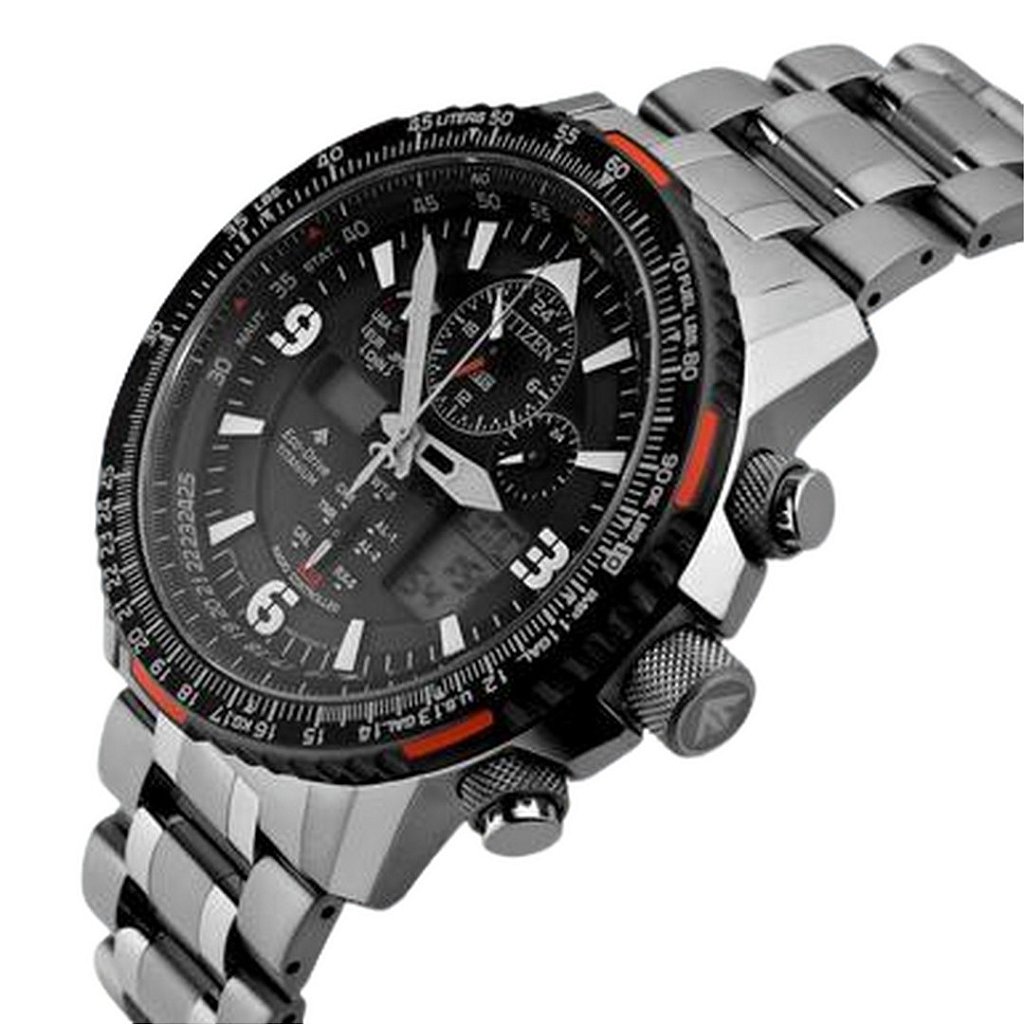 Relógio Citizen Jy8108-53e Skyhawk A-t Titanium Ed. Limitada