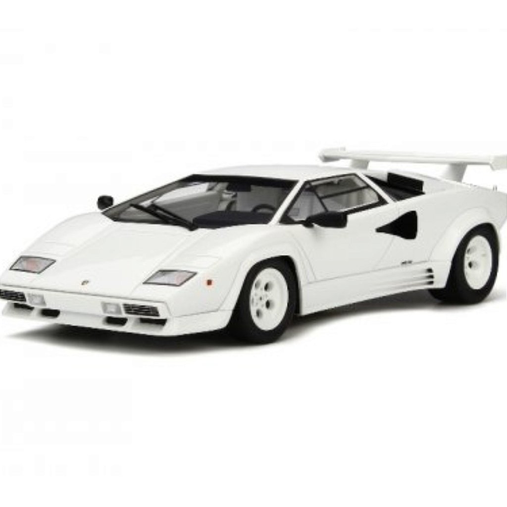 Miniatura carro Lamborghini Countach LP 5000 S branca - 1/12