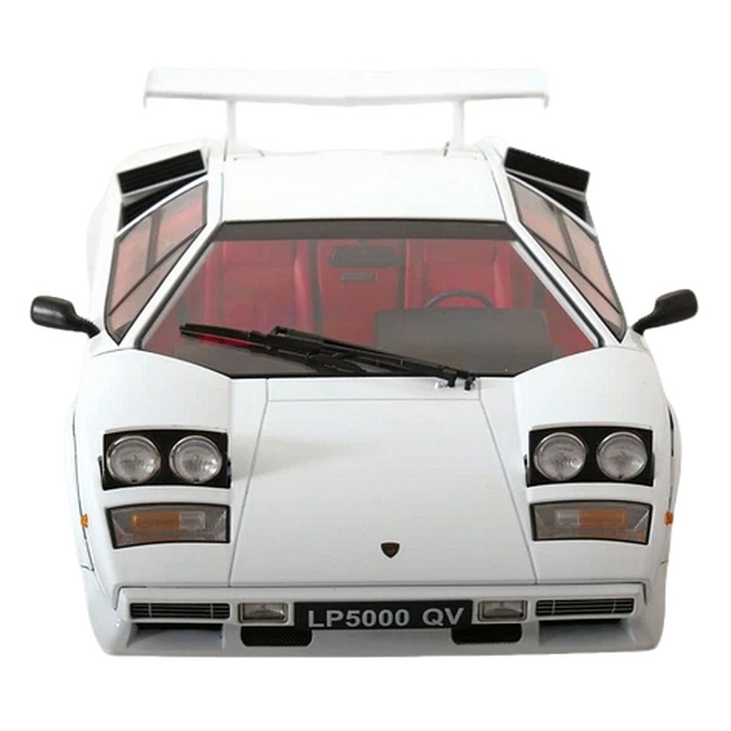 Miniatura carro Lamborghini Countach LP 5000 S branca - 1/12