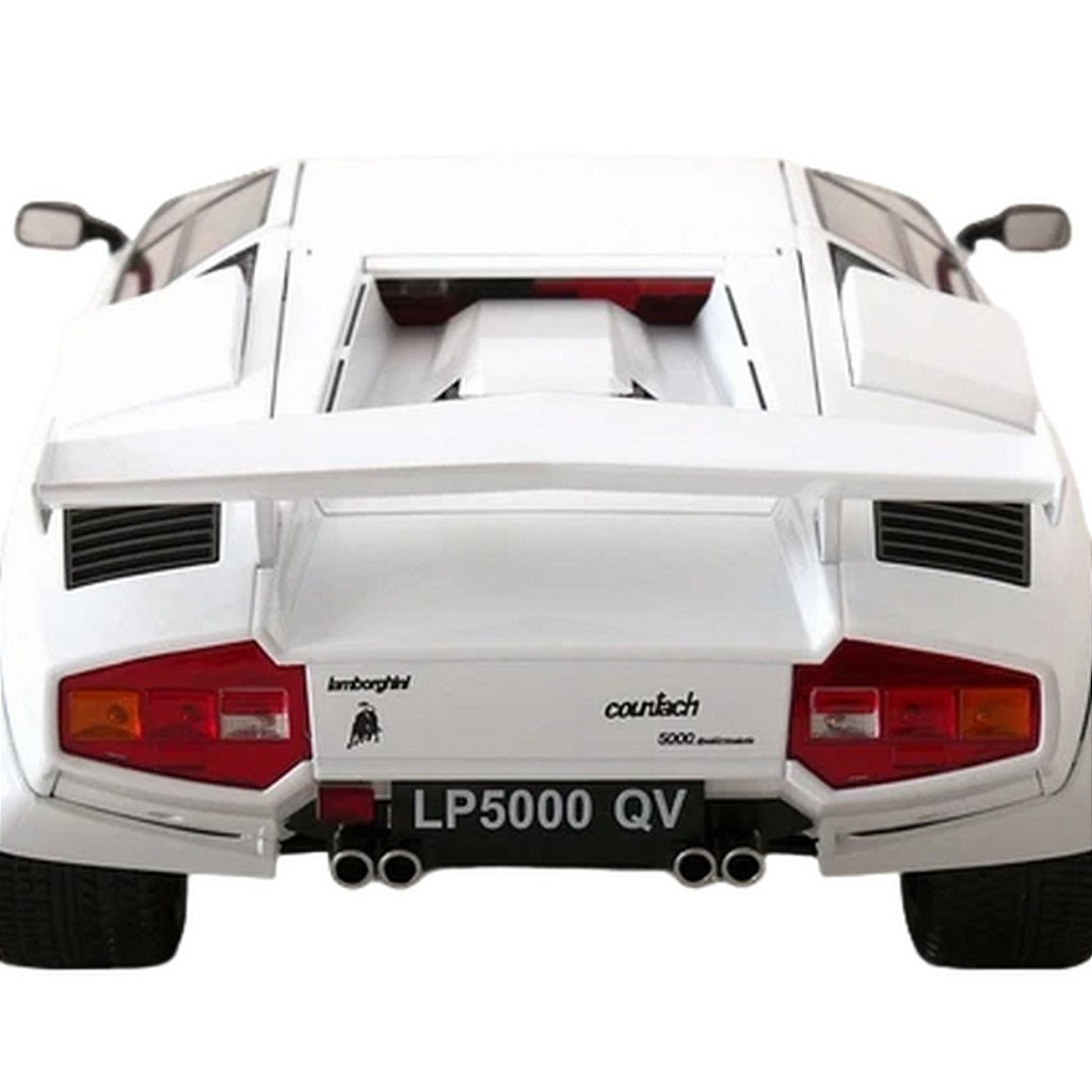 Miniatura carro Lamborghini Countach LP 5000 S branca - 1/12