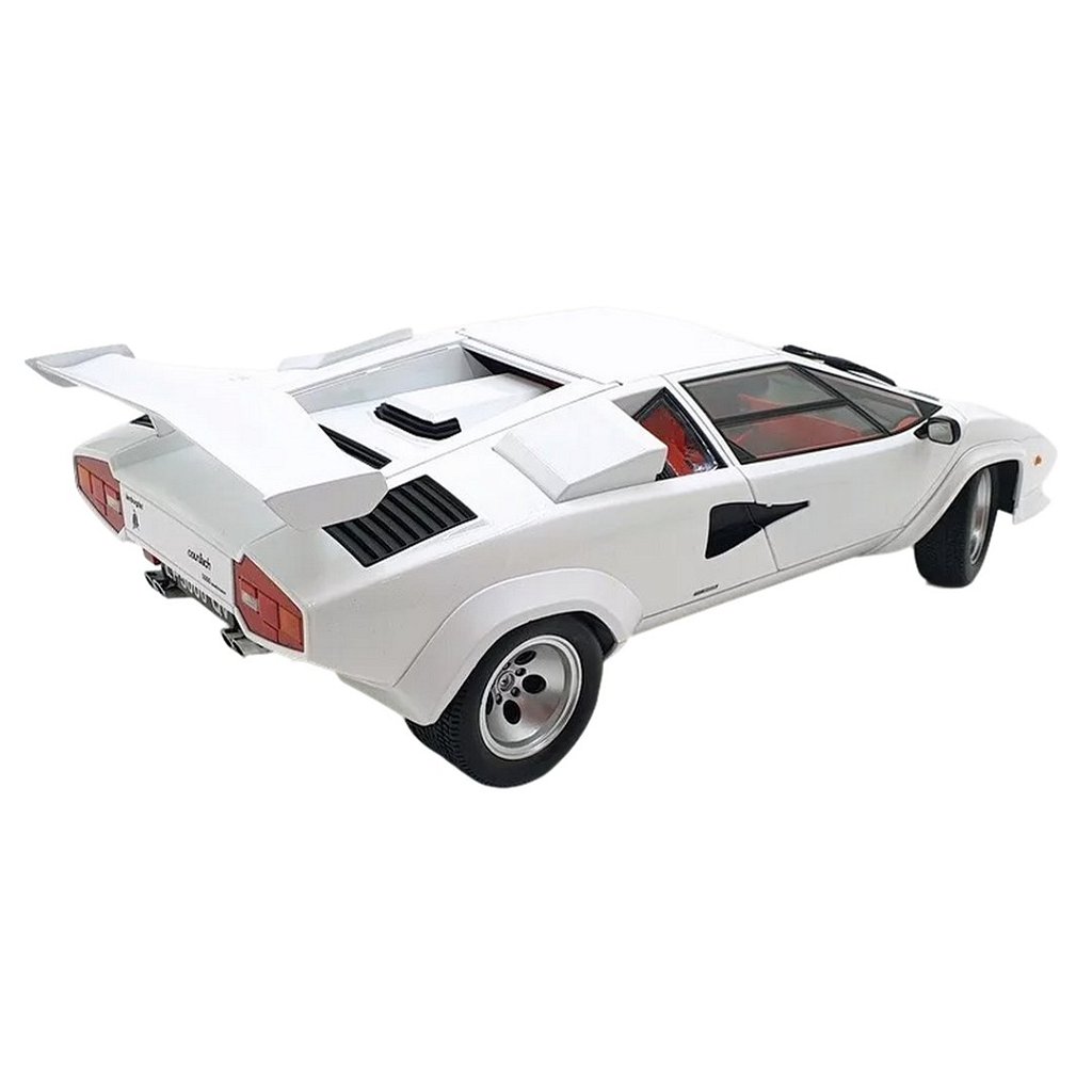 Miniatura carro Lamborghini Countach LP 5000 S branca - 1/12