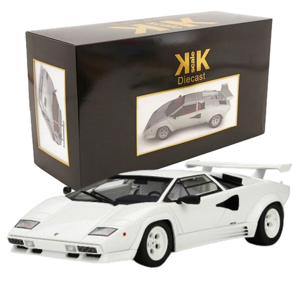 Miniatura carro Lamborghini Countach LP 5000 S branca - 1/12