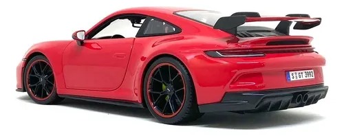 Miniatura carro Porsche 911 GT3 2022 Vermelho- 1/18 - AutoMOTIVO Store