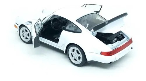 Miniatura 1/24 Porsche 911 Turbo Branco - AutoMOTIVO Store