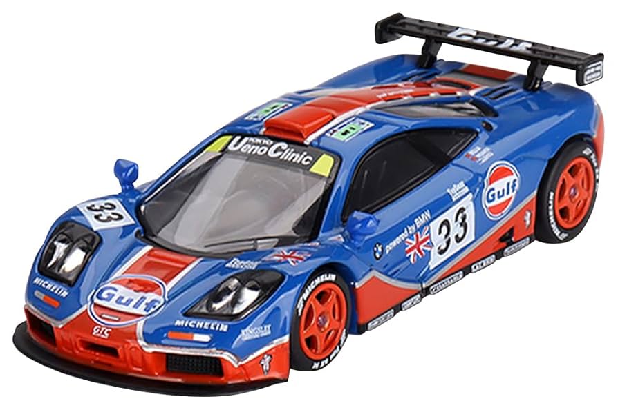 Miniatura carro McLaren F1 GTR GULF 24H Le Mans Mini GT 1/64
