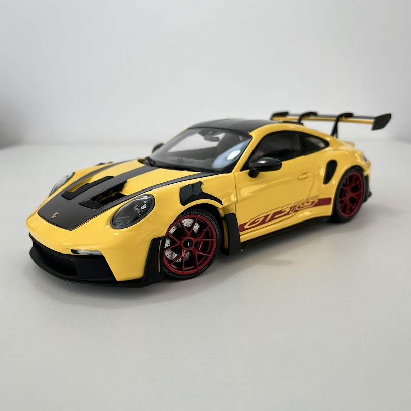 ミニチャンプス　ポルシェ　911 991 GT3 RS イエロー 1/43 ミニチャンプス 1/18 ポルシェ 911 GT3 RS (991.2) 2019 イエロー