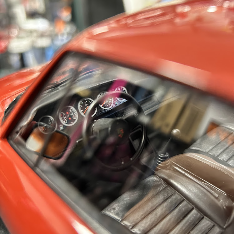 Miniatura carro Porsche 911 (930) Turbo 1977 Vermelho 1/12