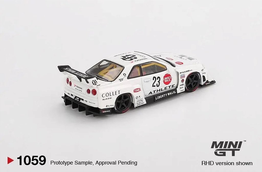 Miniatura Mini GT Nissan LB-ER34 Super Silhouette 1/64