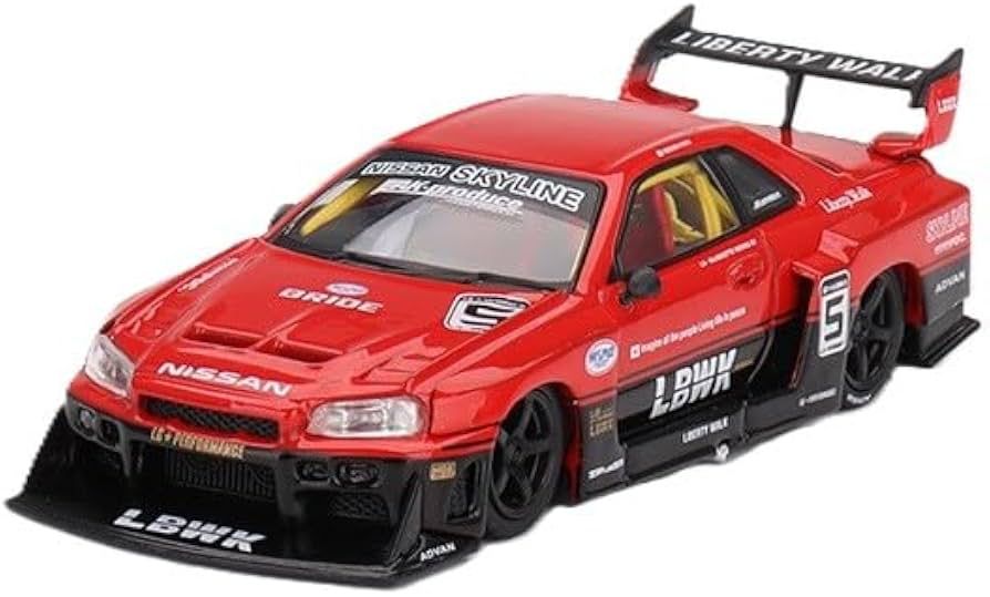 Miniatura Mini GT Nissan LB-ER34 Super silhouette SKYLINE