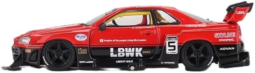 Miniatura Mini GT Nissan LB-ER34 Super silhouette SKYLINE