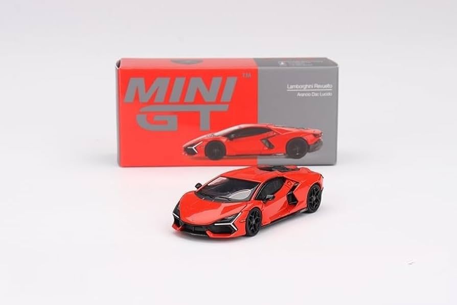 Miniatura Mini GT Lamborghini Revuelto Vermelha - AutoMOTIVO Store