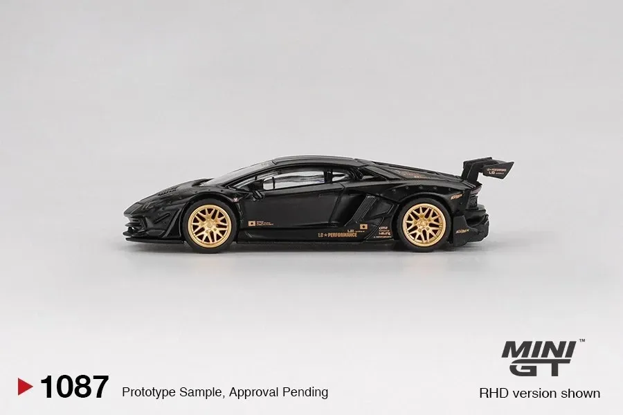 Lamborghini Aventador MINI GT LB Works Preto 1:64 - AutoMOTIVO Store