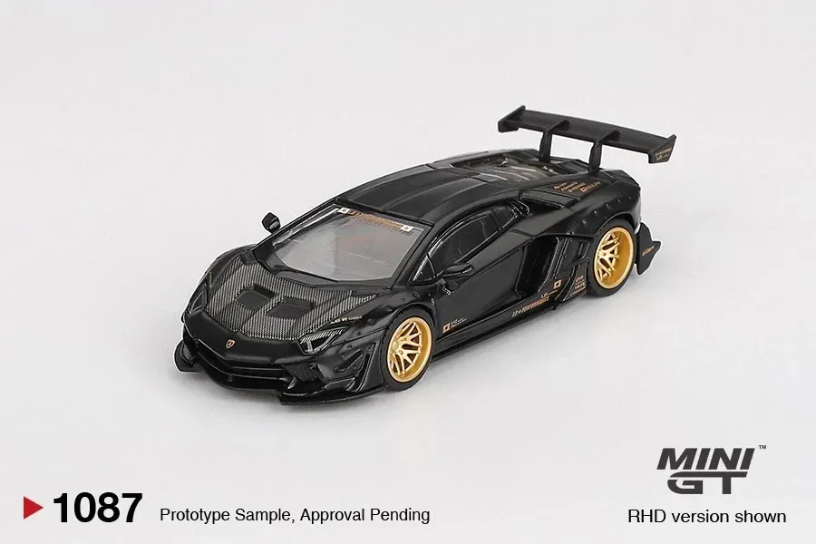 Lamborghini Aventador MINI GT LB Works Preto 1:64 - AutoMOTIVO Store