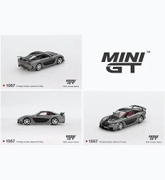 Mazda RX-7 VeilSide Fortune 7 Grey MINI GT 1/64 - AutoMOTIVO Store