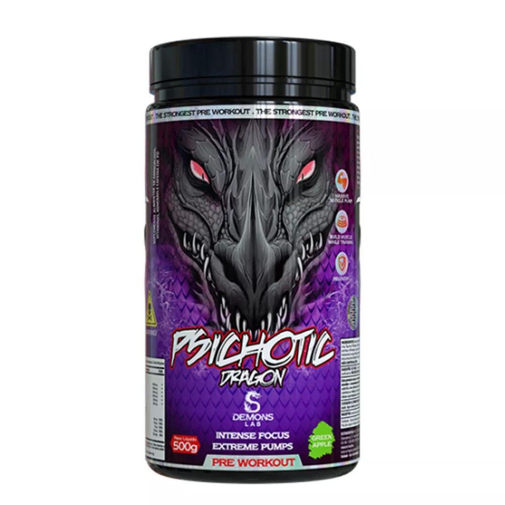 PSICHOTIC DRAGON 500G GREEN APPLE DEMONS LAB