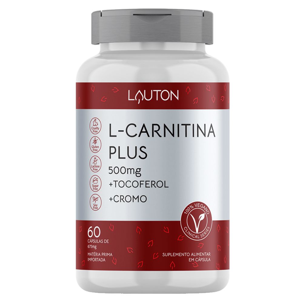 cromo l carnitina L-Carnitina Plus + Tocoferol + Cromo 500mg 60 Caps - Lauton