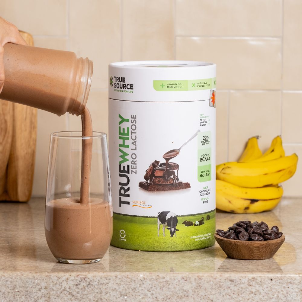 True Whey Concentrado Sem Lactose 70% Cacau 900g True Source