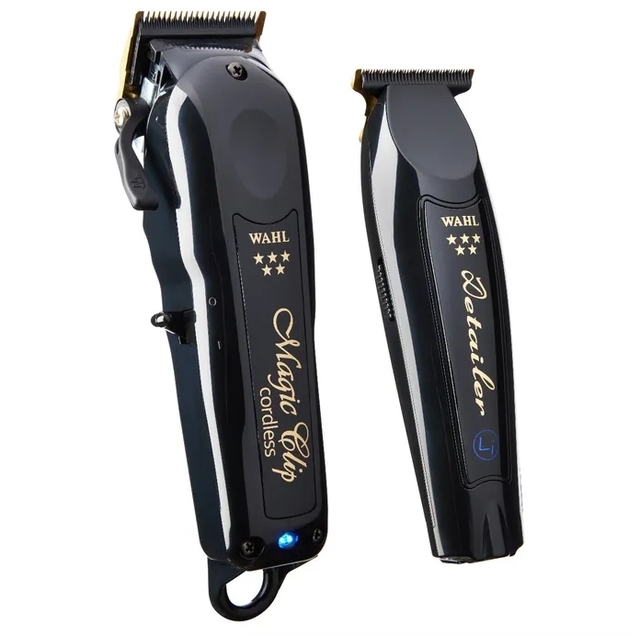 WAHL MagicClip Clipper&Detailerのセット@.2~@ Combo Wahl Cordless Magic Clip + Detailer Black Bivolt - GS - Loja